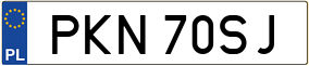 Trailer License Plate
